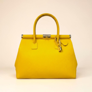 Timeless Cielina Leather Tote - Canary