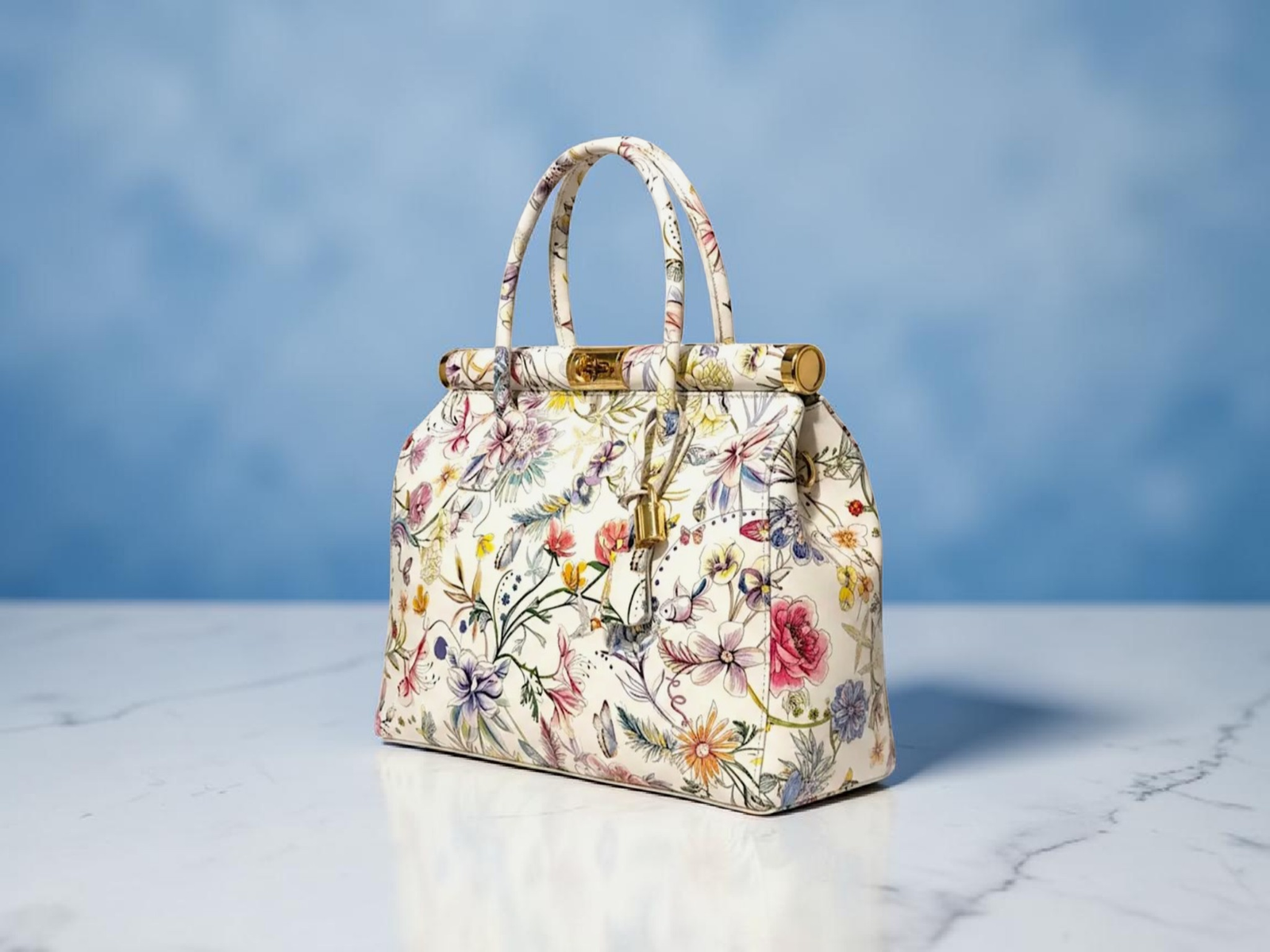 Timeless Cielina Leather Tote – Garden