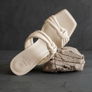 Lorie Knot Sandals - Snow