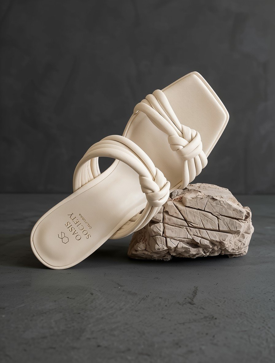 Lorie Knot Sandals - Snow